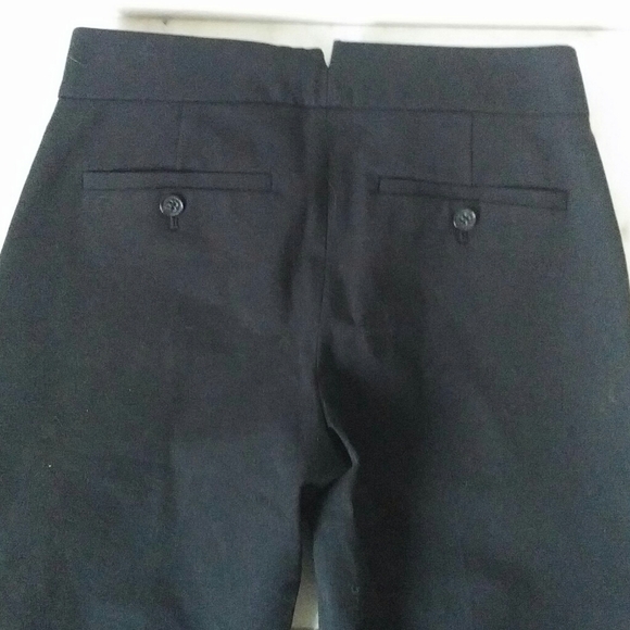 THEORY - Classic Black Stretch Cotton Pants - Picture 2 of 6